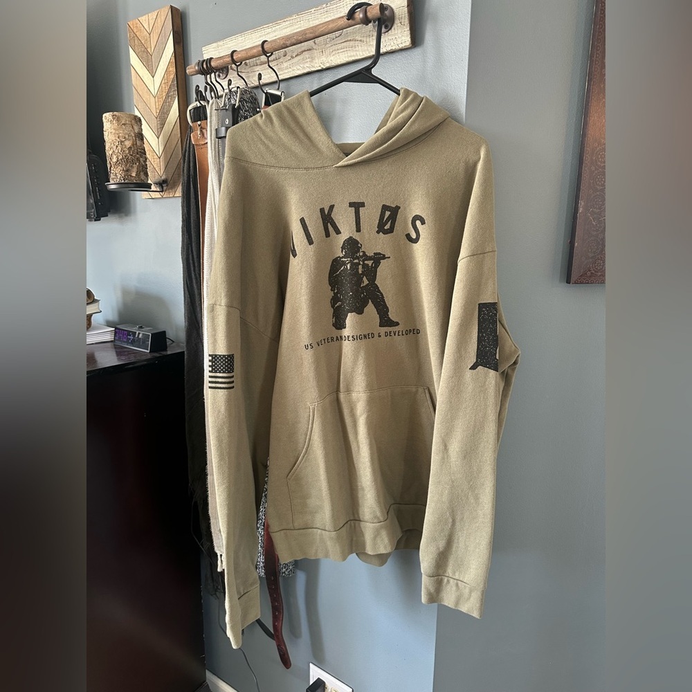 Viktos Men's Tactical Olive Hoodie - Picture 2 of 3